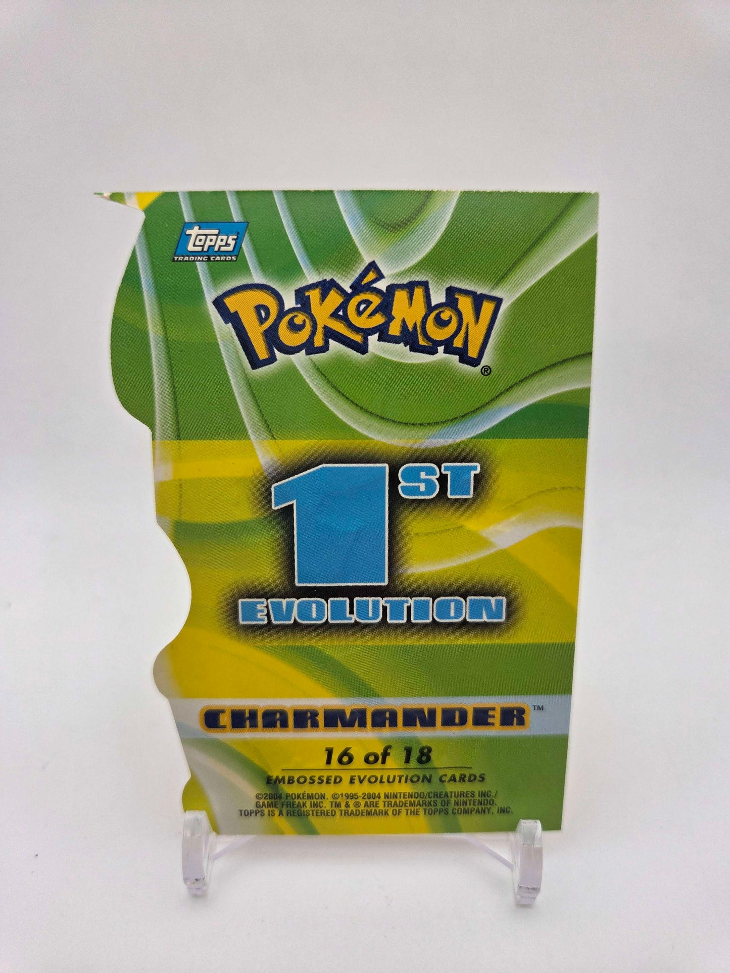 Charmander #16 Pokemon 2004 Topps Advanced Challenge Die Cut