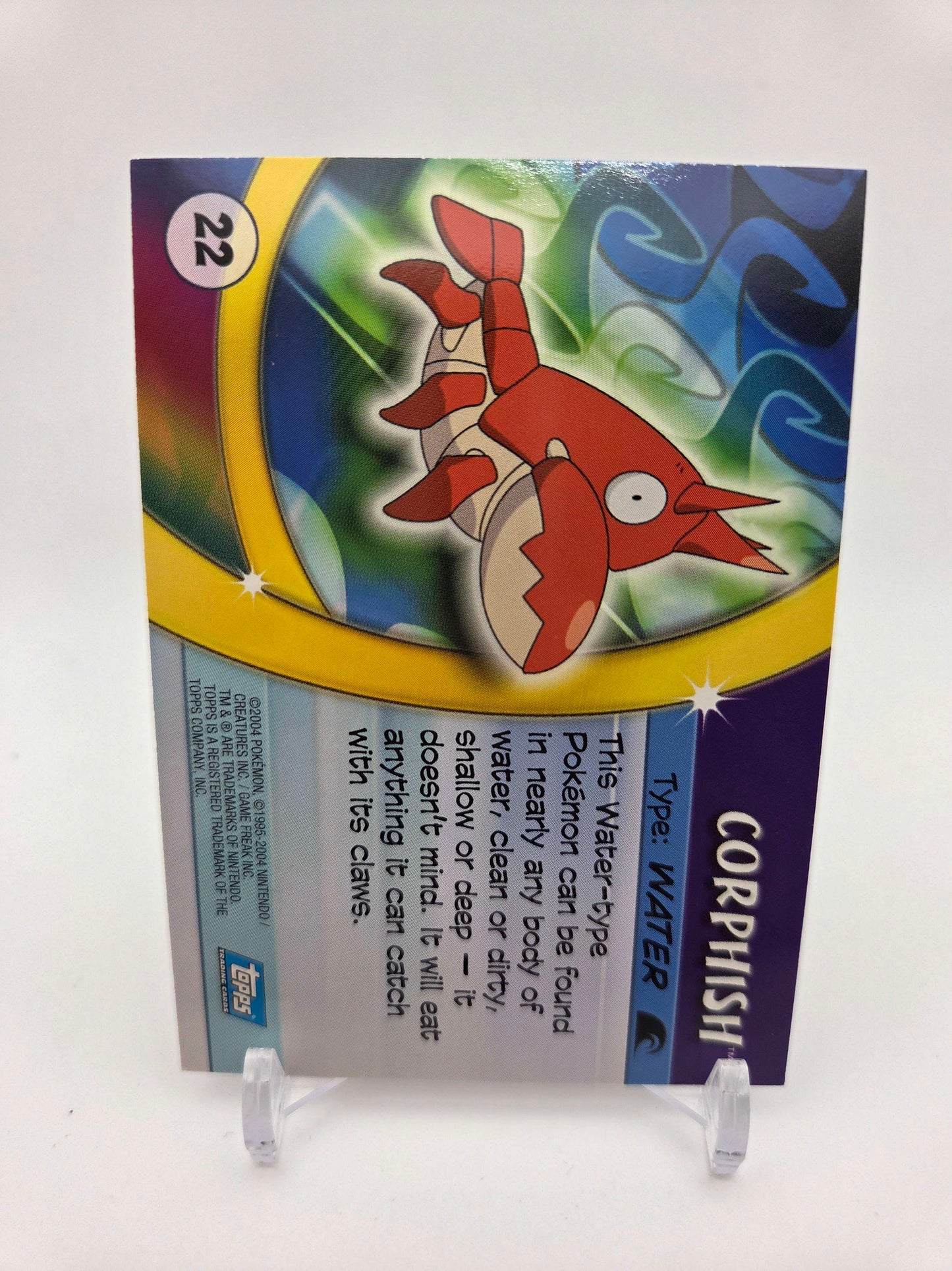 Corphish #22 Pokemon 2004 Topps Advanced Challenge