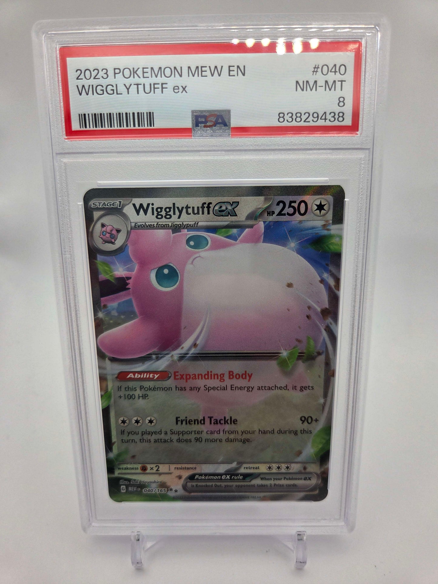 2023 Pokemon Wigglytuff ex - MEW 151 - PSA 8