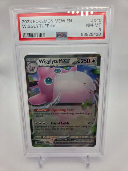 2023 Pokemon Wigglytuff ex - MEW 151 - PSA 8