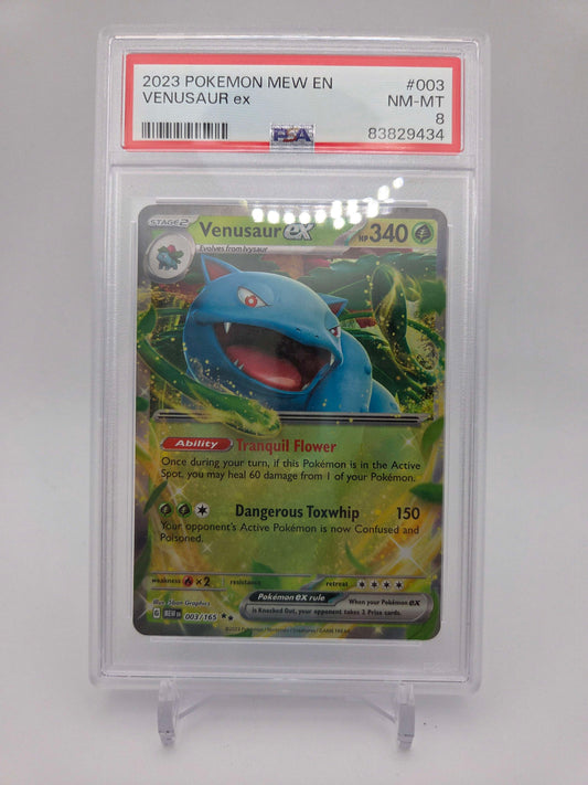 2023 Pokemon Venusaur ex - MEW 151 - PSA 8