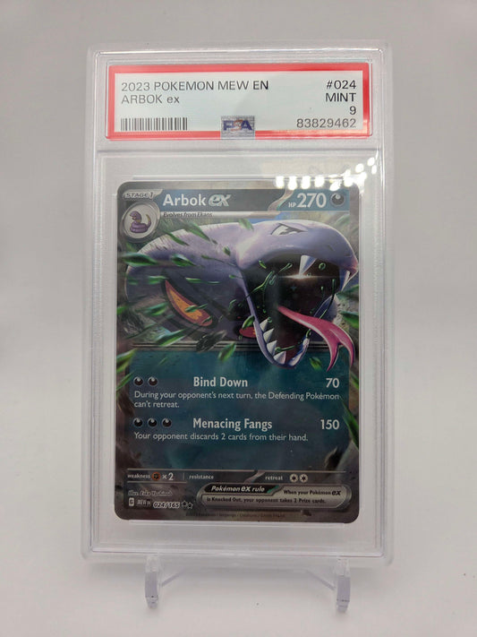 2023 Pokemon Arbok ex - MEW 151 - PSA 9
