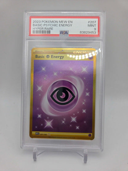 2023 Pokemon Basic Psychic Energy HR - MEW 151 - PSA 9