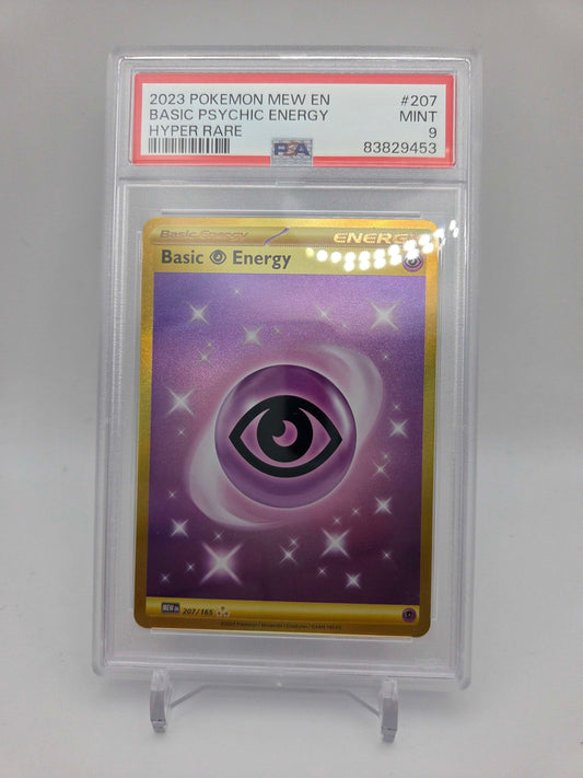 2023 Pokemon Basic Psychic Energy HR - MEW 151 - PSA 9