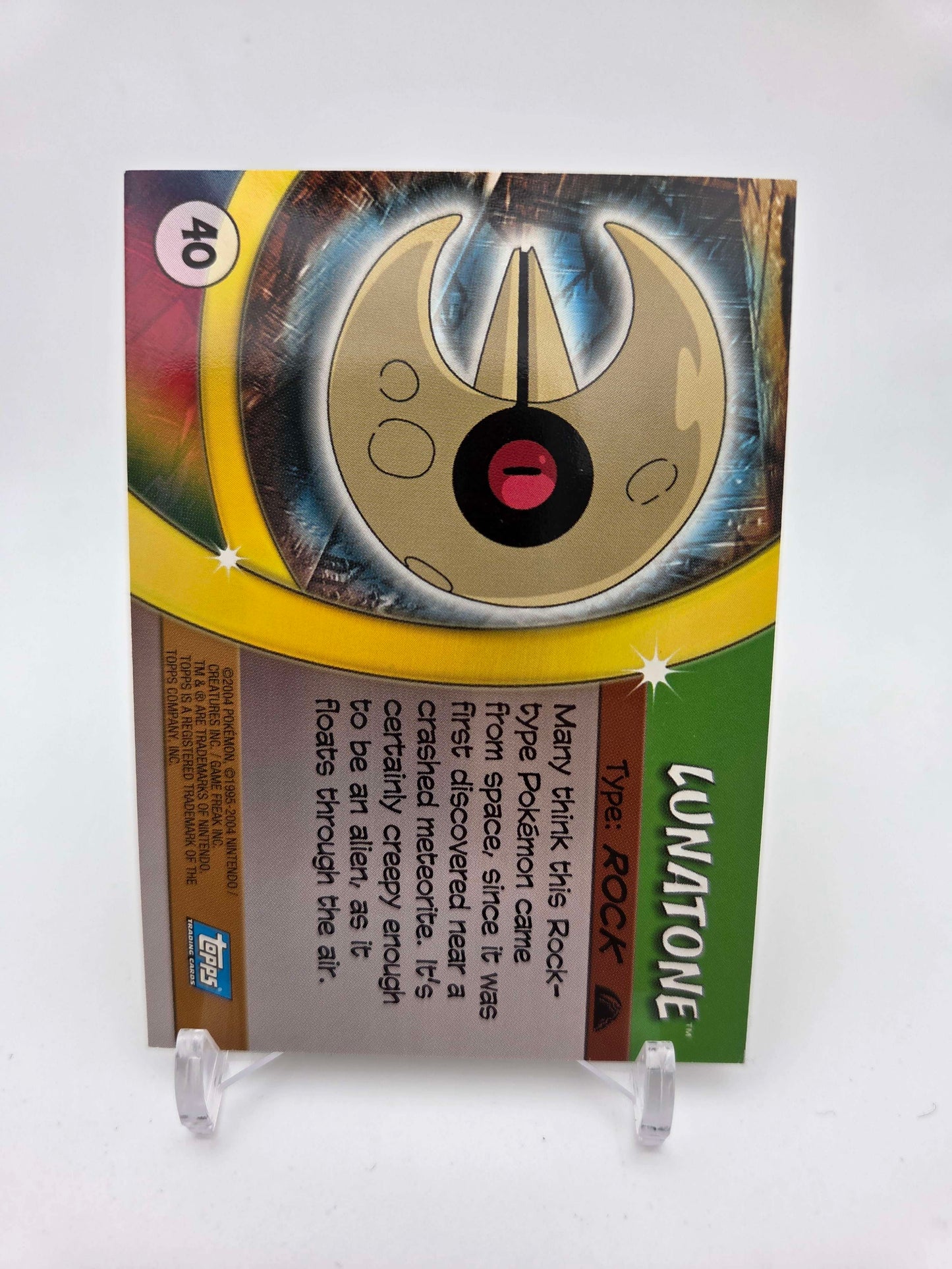 Lunatone #40 Pokemon 2004 Topps Advanced Challenge