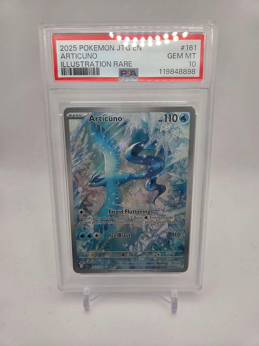 2025 POKEMON JTG EN-JOURNEY TOGETHER ILLUSTRATION RARE #161 ARTICUNO PSA 10