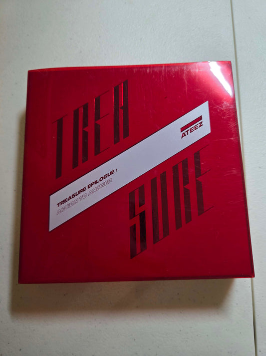 ATEEZ Treasure Epilogue: Action to Answer Album CD Book Photocards - Red Cover!