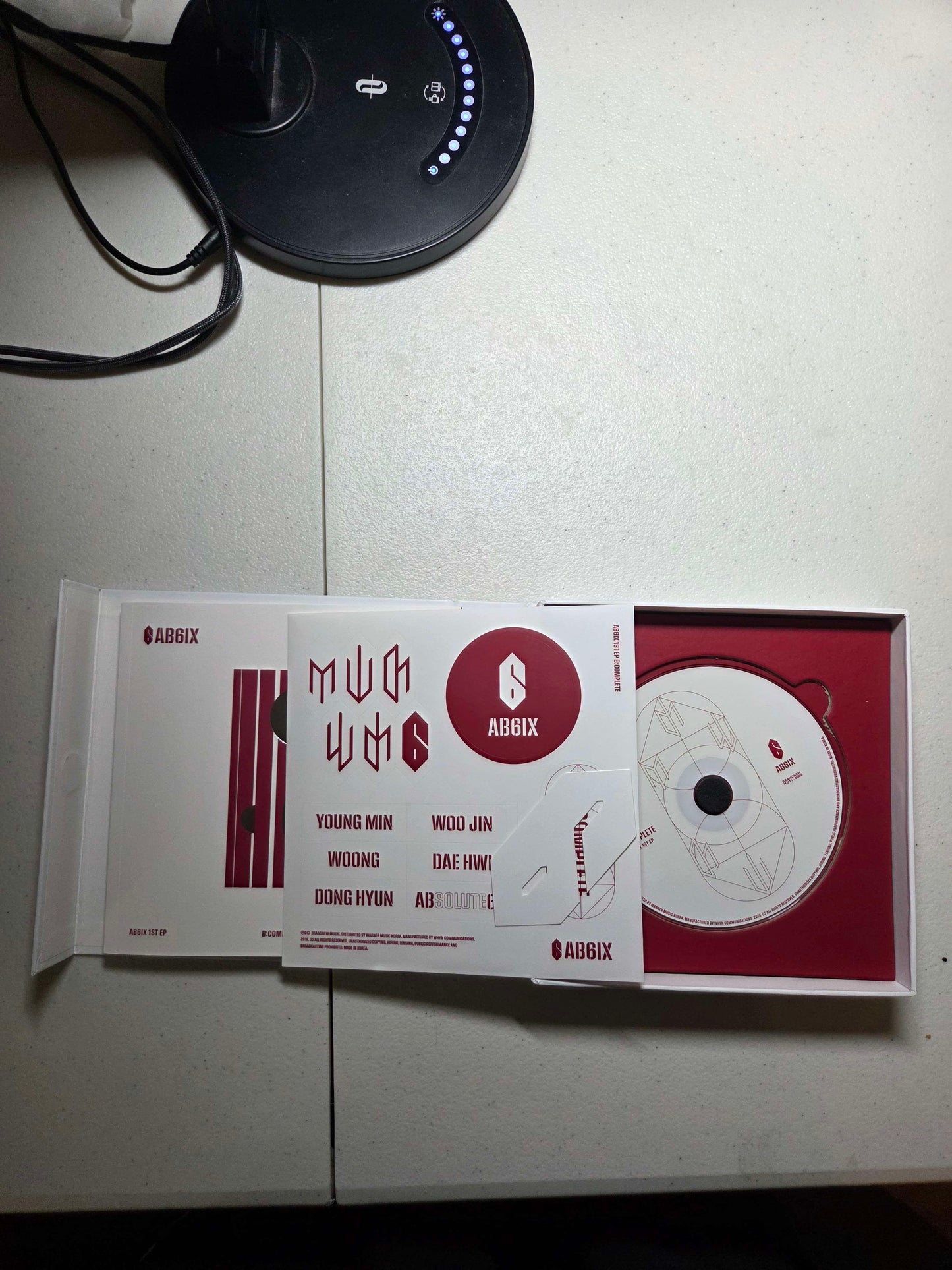 AB6IX B:COMPLETE 1st EP White Box CD, Stickers, Book 2019