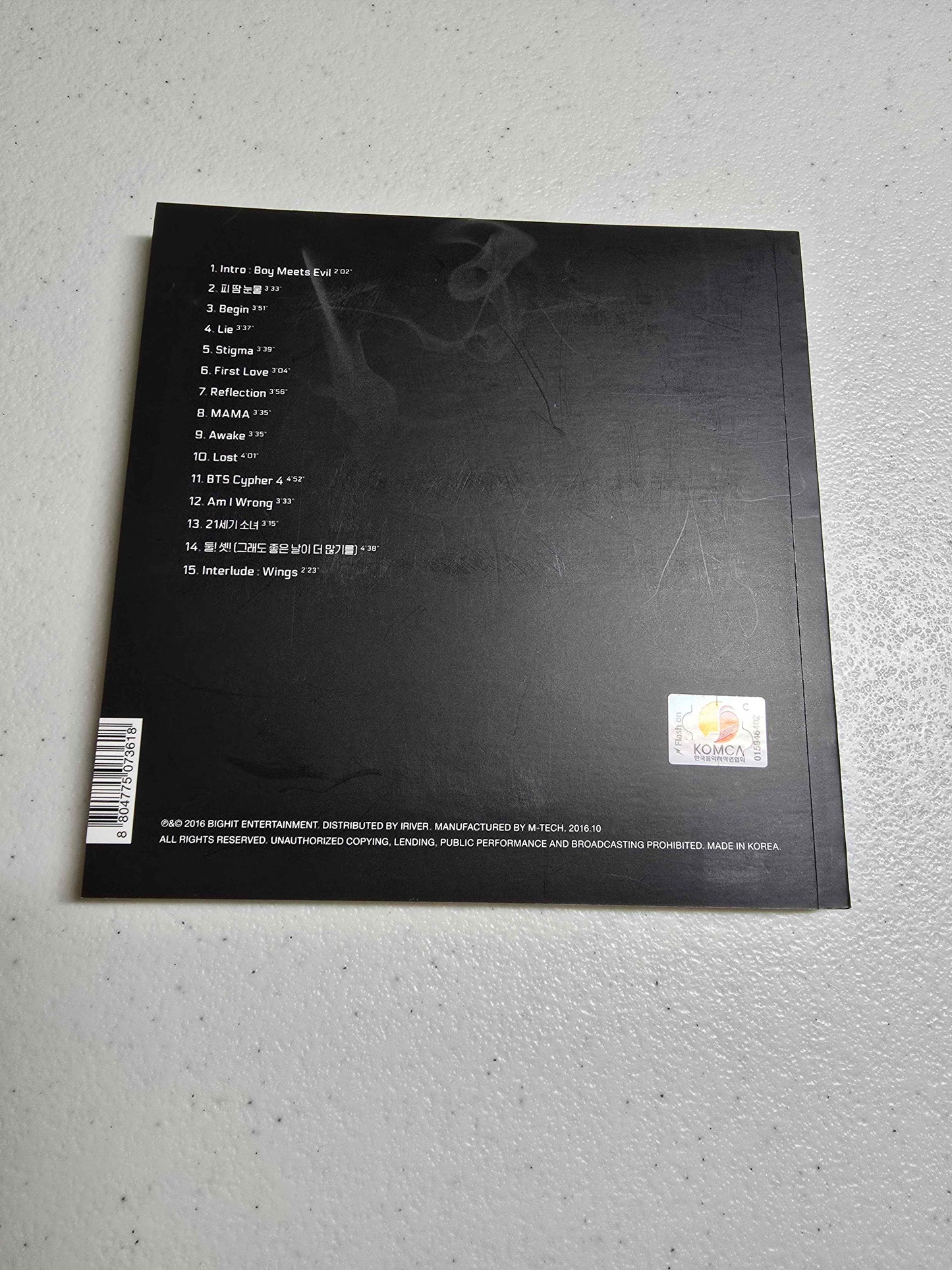 BTS - 4th Studio Album Wings - Version G