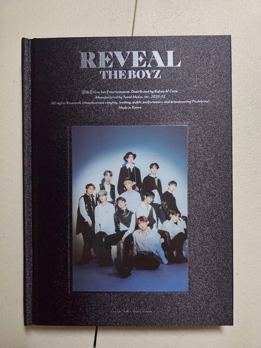 The Boyz Reveal CD Black Cover (MOON Ver.) Incl 112pg Booklet Scratch Fortune Card
