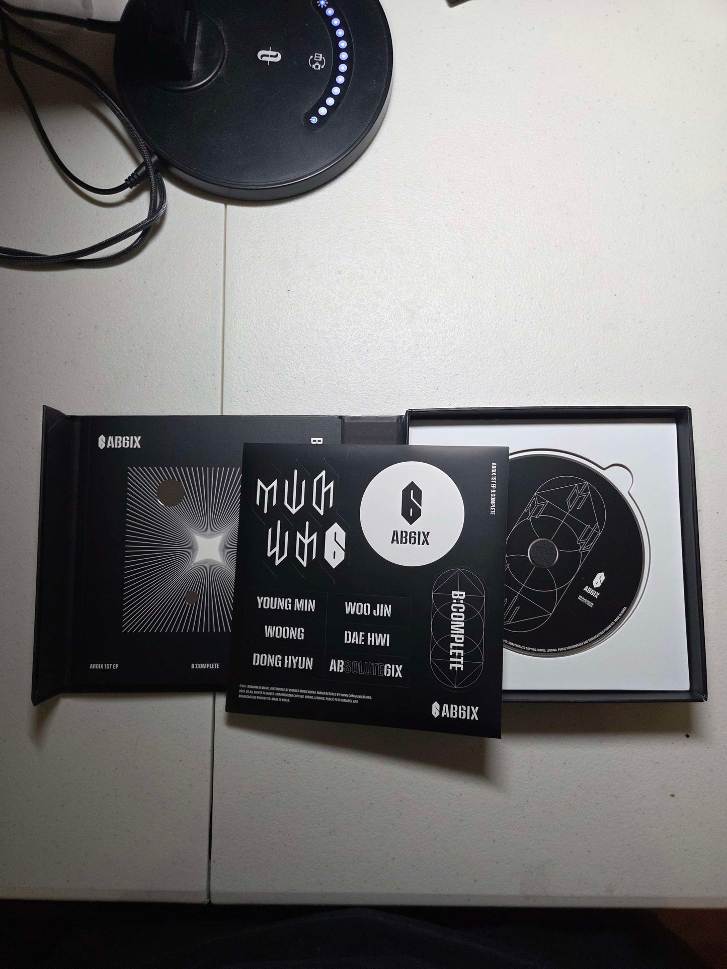 AB6IX 1st EP Album [B:COMPLETE] X Ver. CD+Book+Sticker+3p Photocard+Stand+B.Mark