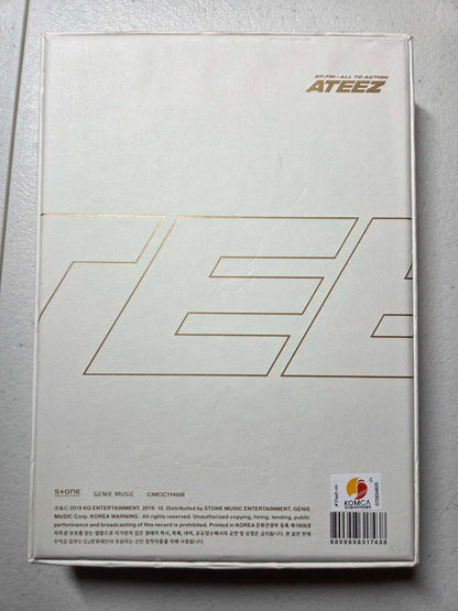 CD-ATEEZ-TREASURE-EP-ALL TO ACTION--"Z" VERSION-2019 WHITE BOX SET