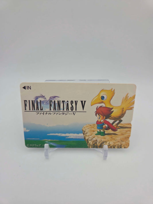 Final Fantasy V Telephone Card Damaged Japanese Game Yoshitaka Amano 1992