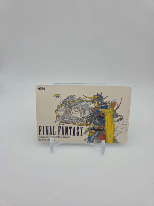Final Fantasy Telephone Card Damaged Japanese Square Yoshitaka Amano 1987