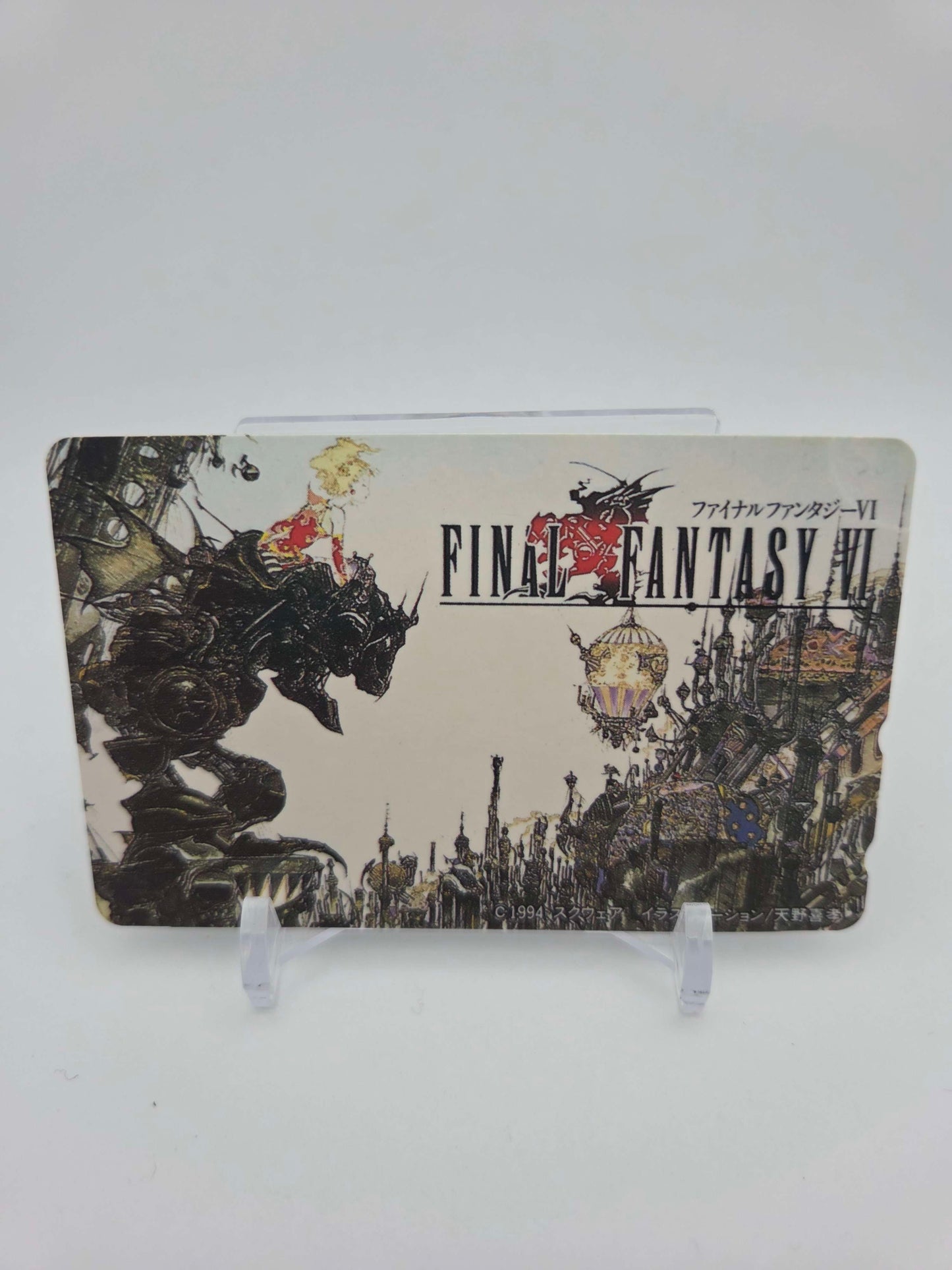 Final Fantasy VI Telephone Card Damaged Japanese Square Yoshitaka Amano 1994