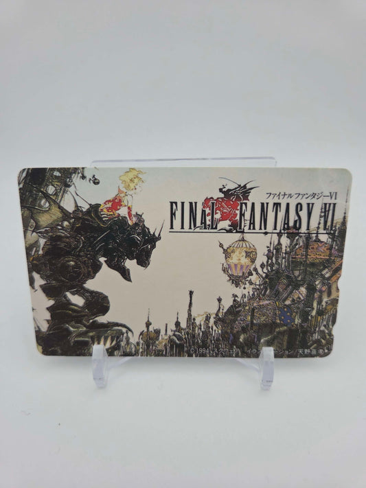 Final Fantasy VI Telephone Card Damaged Japanese Square Yoshitaka Amano 1994