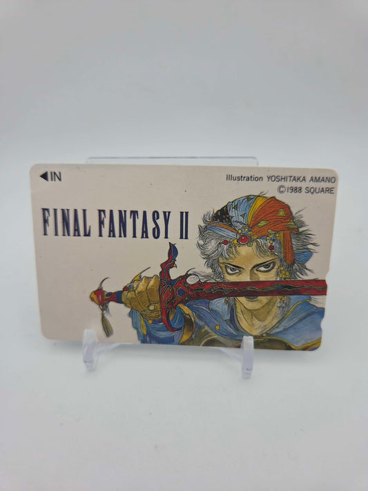 Final Fantasy II Telephone Card Damaged Japanese Square Yoshitaka Amano 1988