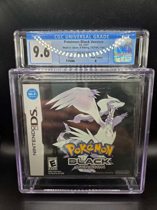 Pokemon Black Version Nintendo DS Sealed CGC Graded 9.6 A