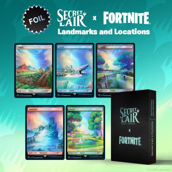 Secret Lair Drop: Secret Lair x Fortnite: Landmarks and Locations - Traditional Foil Edition