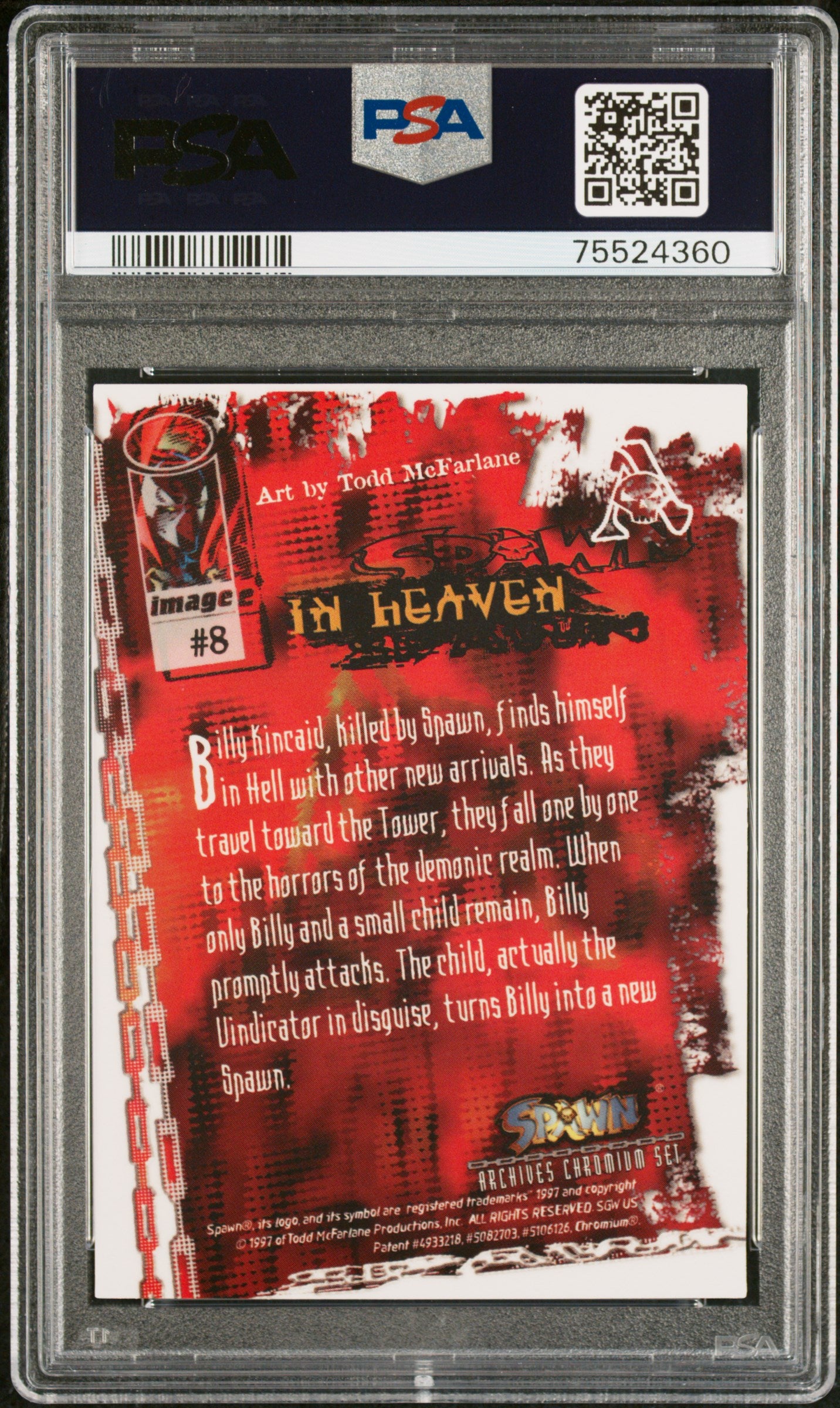 1997 Wildstorm In Heaven Spawn Archives Chromium PSA 9