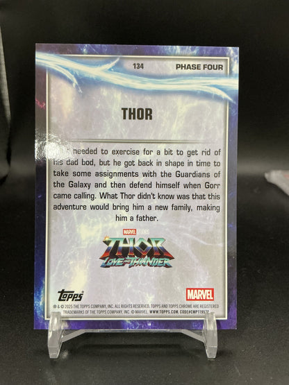 Thor Purple Sapphire 3/15 #134 Marvel 2025 Topps Chrome Studios