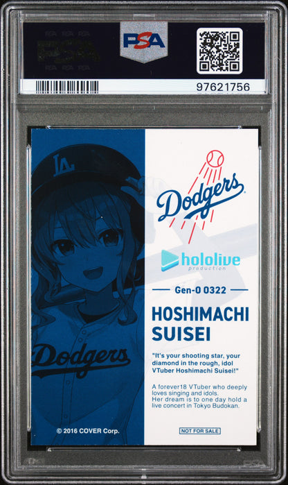 Hololive 2024 Hoshimachi Suisei - Dodgers X Hololive Night - PSA 8