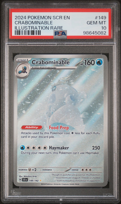 Pokemon 2024 Crabominable - Stellar Crown - IR - PSA 10