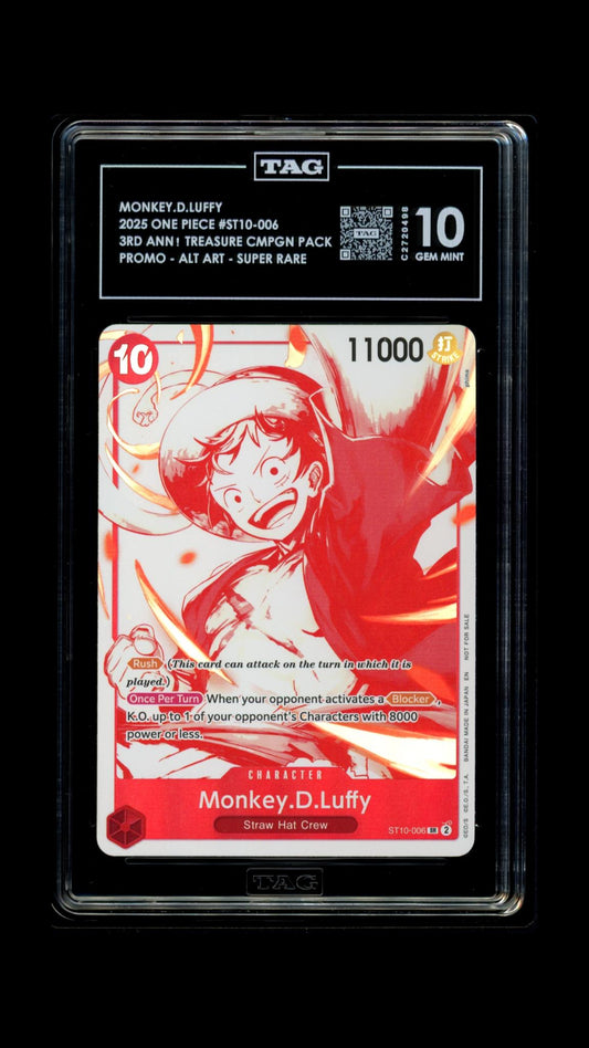 One Piece 2025 Monkey.D.Luffy 3rd Anni. Promo - TAG 10 "P4"