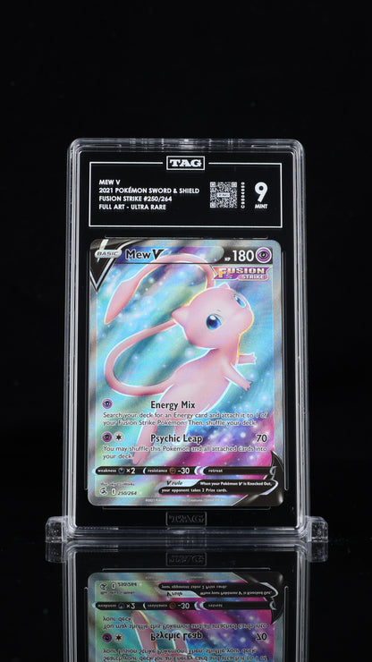 Pokemon 2021 Mew V 250/264 - Fusion Strike - Ultra Rare - TAG 9