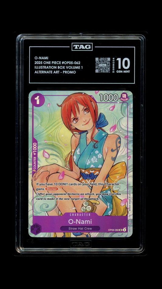 One Piece 2025 O-Nami - Illustration Box Vol 1 - Alt Art Promo - TAG 10 "P2"