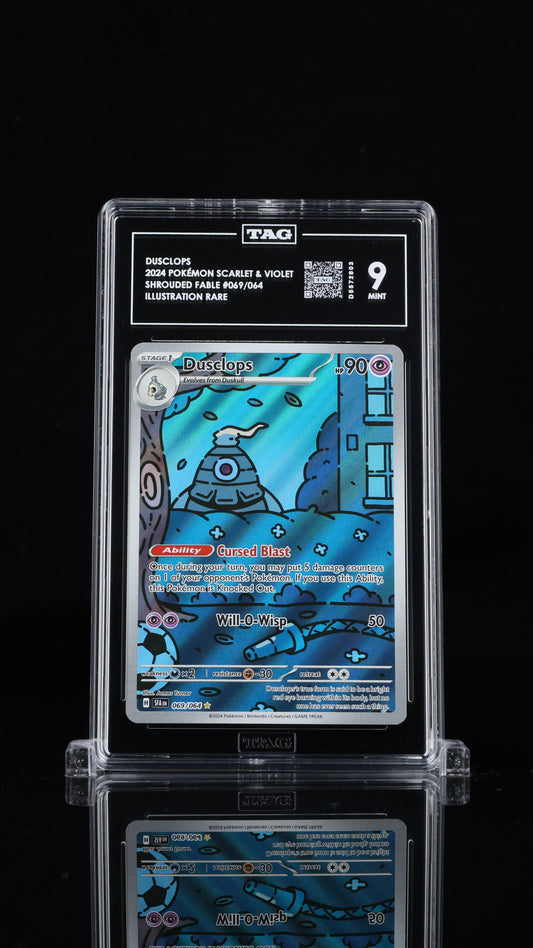 Pokemon 2024 Dusclops 069/064 IR Shrouded Fable TAG 9