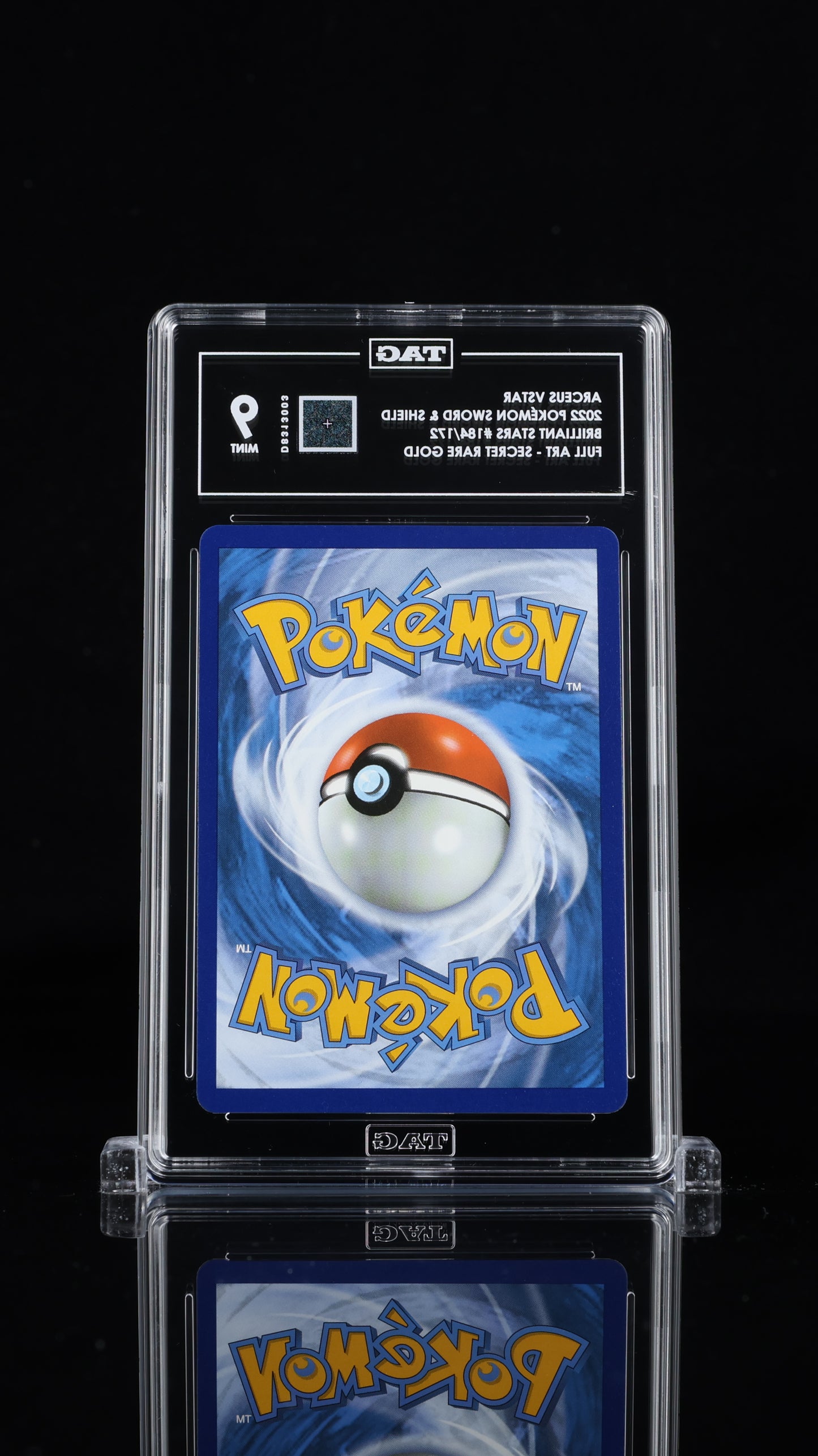 Pokemon 2022 Arceus VSTAR 184/172 - Brilliant Stars SR Gold - TAG 9