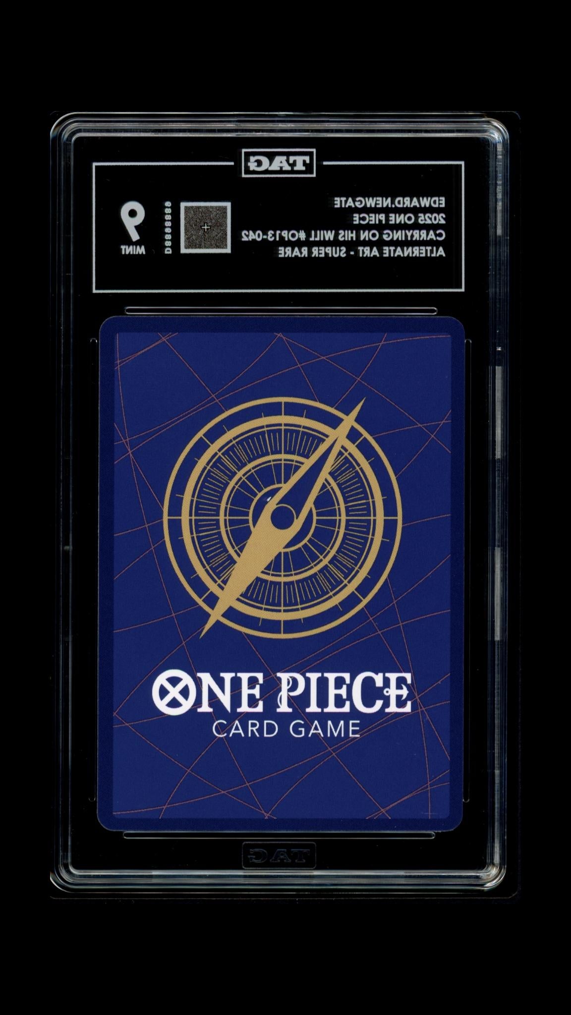 One Piece 2025 Edward Newgate OP13-042 SR Alt Art EN - TAG 9