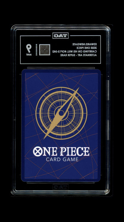 One Piece 2025 Edward Newgate OP13-042 SR Alt Art EN - TAG 9