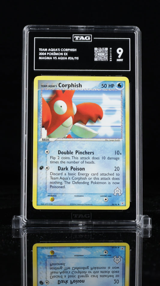 Pokemon 2004 Team Aqua's Corphish - Magma vs Aqua EX - TAG 9