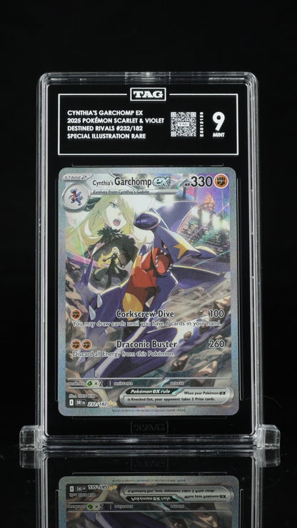 Pokemon 2025 Cynthia's Garchomp ex - Destined Rivals - SIR - TAG 9