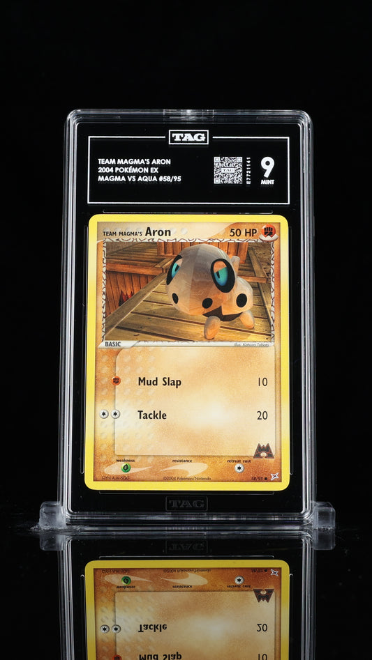 Pokemon 2004 Team Magma's Aron - Magma vs Aqua EX - 58/95 - TAG 9