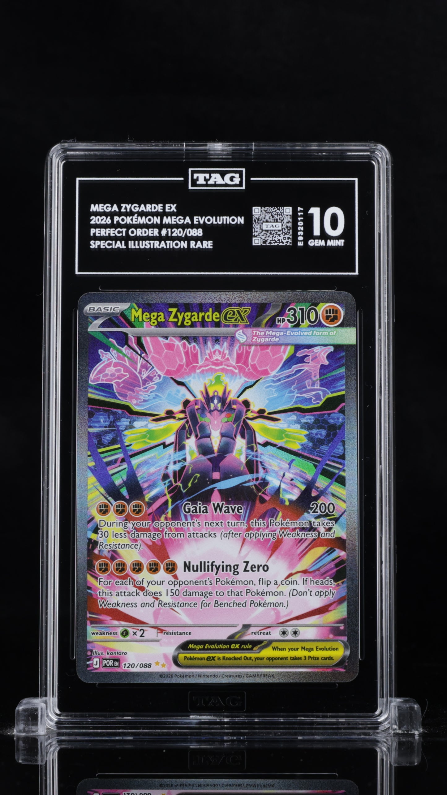 Pokemon 2026 Mega Zygarde ex - Perfect Order - SIR - 120/088 - TAG 10