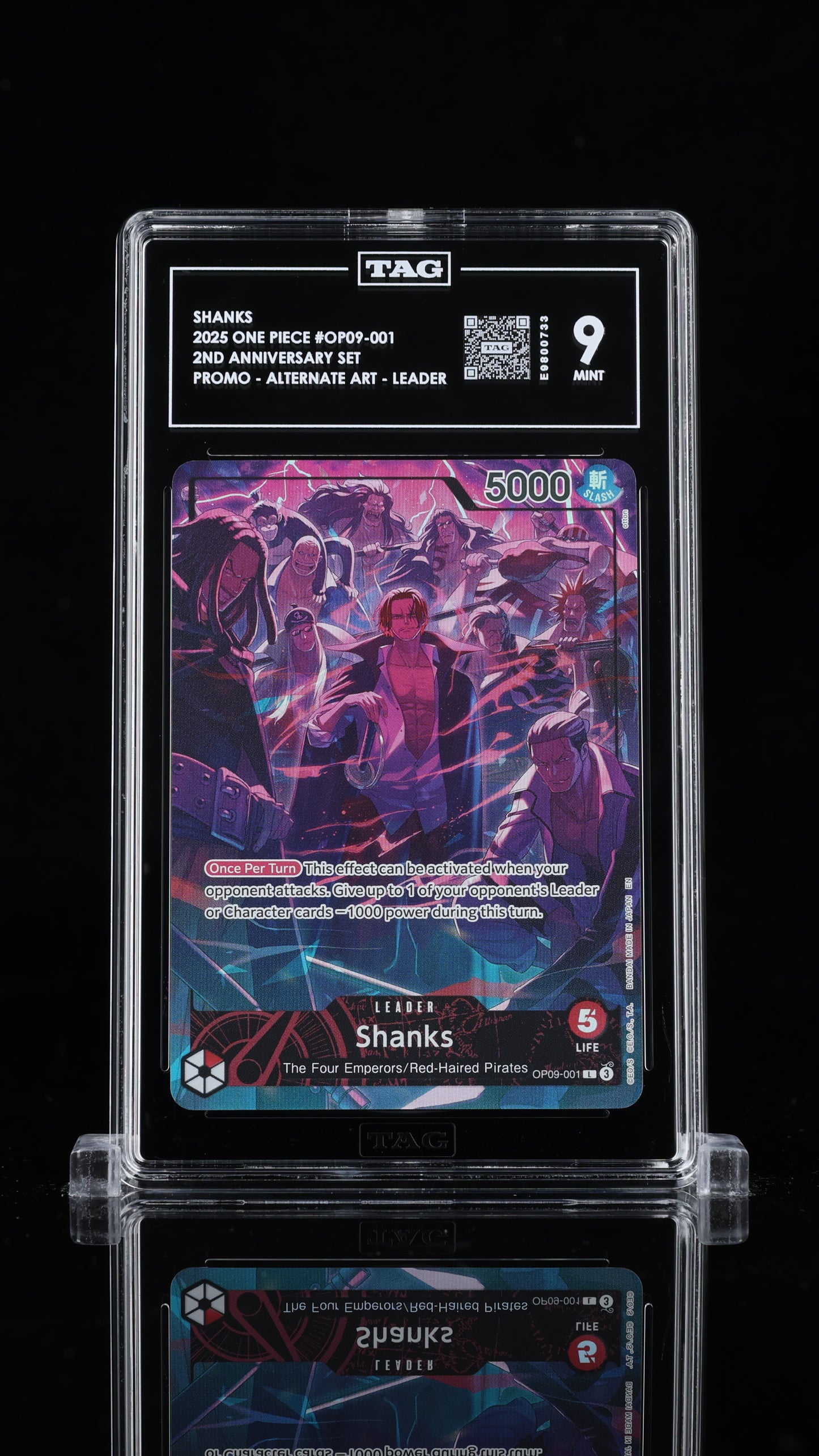 One Piece 2025 Shanks - 2nd Anniversary Promo - Alt Art - TAG 9
