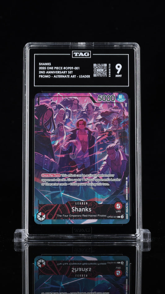 One Piece 2025 Shanks - 2nd Anniversary Promo - Alt Art - TAG 9
