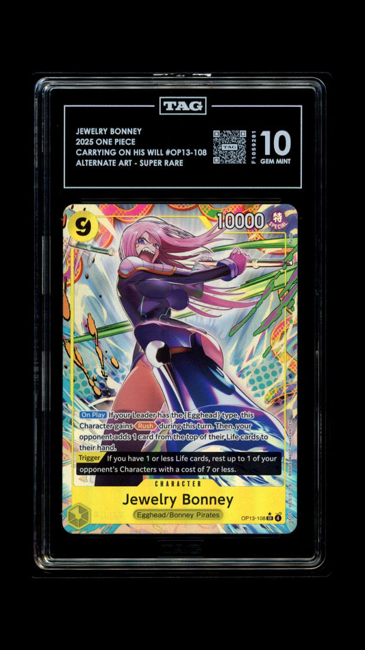 One Piece 2025 Jewelry Bonney - Carrying on His Will - Alt Art SR - TAG 10