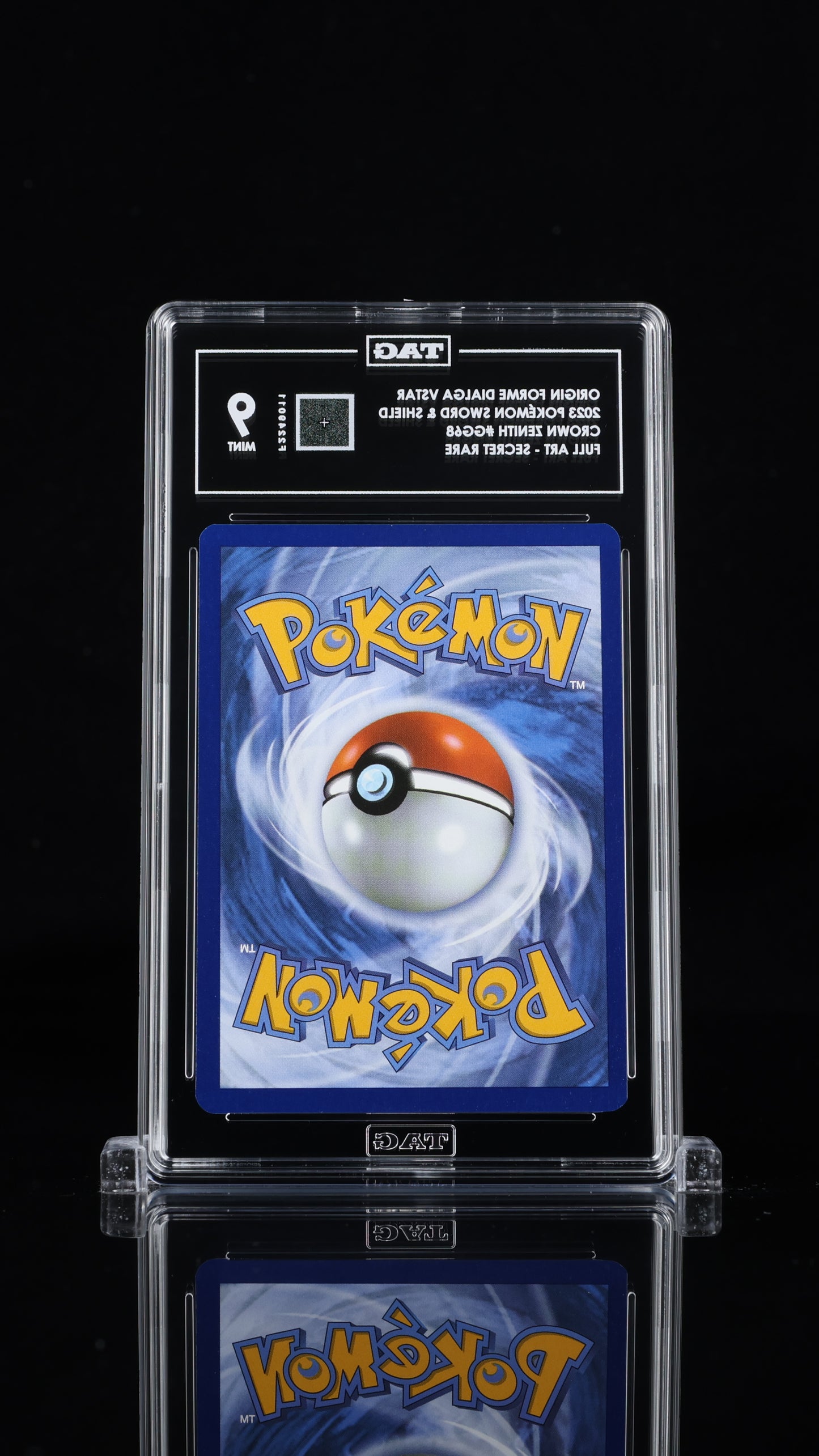 Pokemon 2023 Origin Forme Dialga VSTAR GG68 - Crown Zenith - Gold - TAG 9