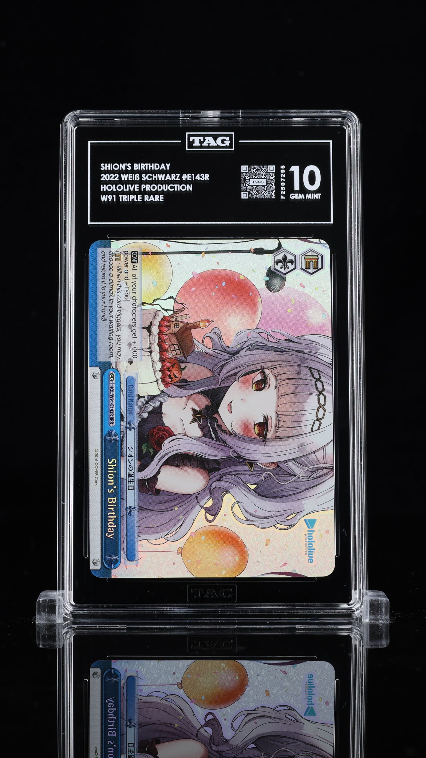 Weiss Schwarz 2022 Shion's Birthday - Hololive Production - Triple Rare - TAG 10
