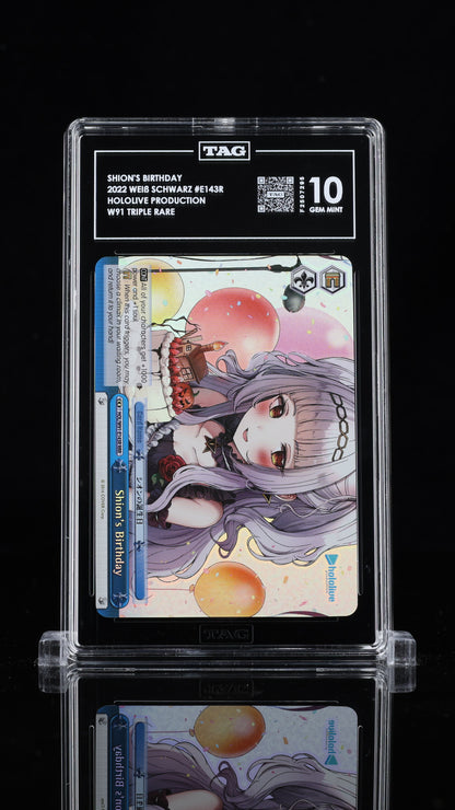Weiss Schwarz 2022 Shion's Birthday - Hololive Production - Triple Rare - TAG 10