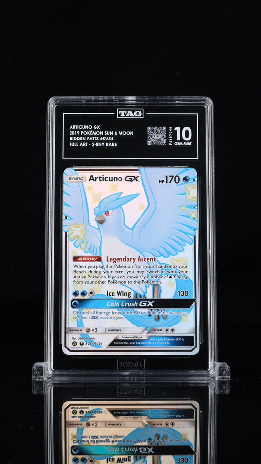 Pokemon 2019 Articuno GX SV54/SV94 - Hidden Fates Shiny Rare - TAG 10