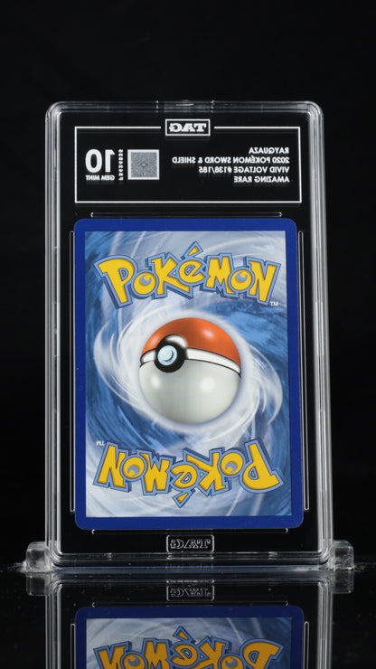 Pokemon 2020 Rayquaza - Vivid Voltage - Amazing Rare - 138/185 - TAG 10