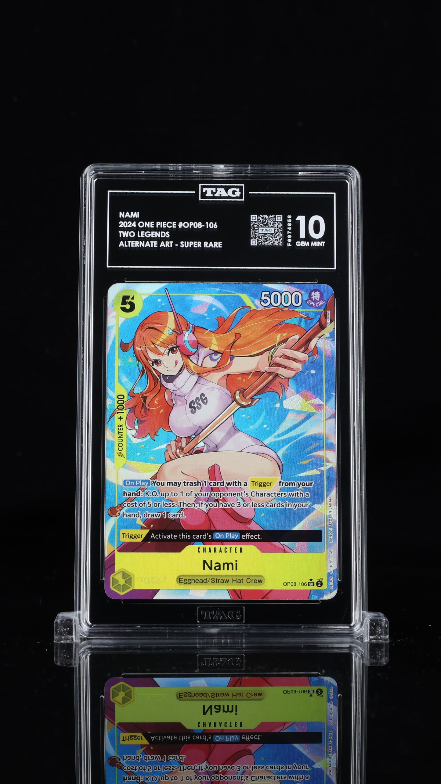 One Piece 2024 Nami OP08-106 SR Alt Art EN - TAG 10