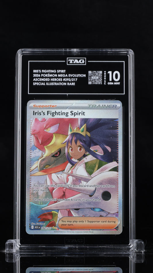 Pokemon 2026 Iris's Fighting Spirit 292/217 SIR Ascended Heroes TAG 10