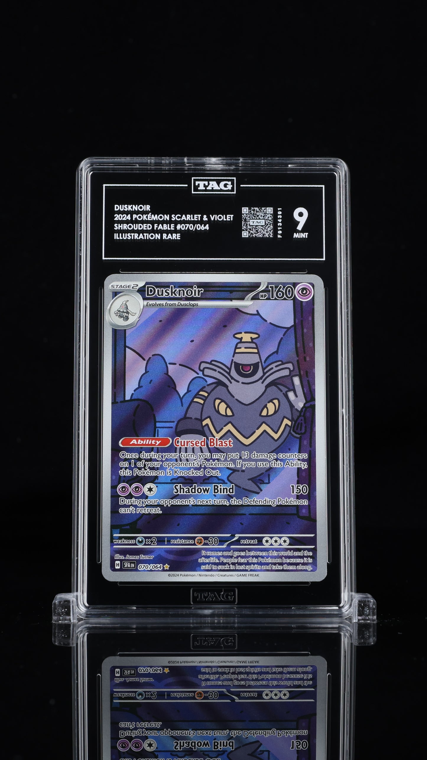Pokemon 2024 Dusknoir 070/064 - Shrouded Fable - IR - TAG 9