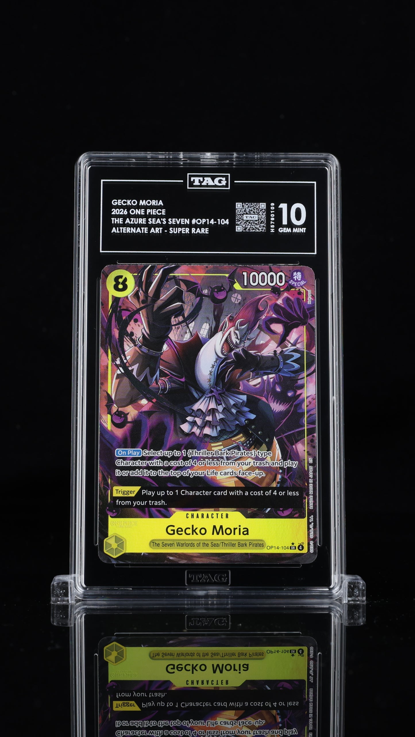 One Piece 2026 Gecko Moria OP14-104 SR Alt Art EN - TAG 10